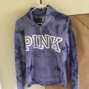Vs pink quarter zip
